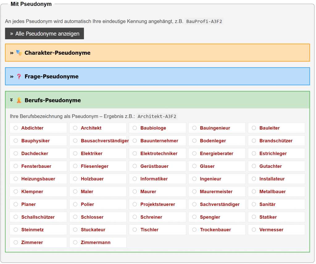 BAU-Forumsbeitrag: Pseudonyme für Antwortengeber: BauSokrates und die KI-Task-Force im Bauforum BAU-Forumsbeitrag: Pseudonyme für Antwortengeber: BauSokrates und die KI-Task-Force im Bauforum