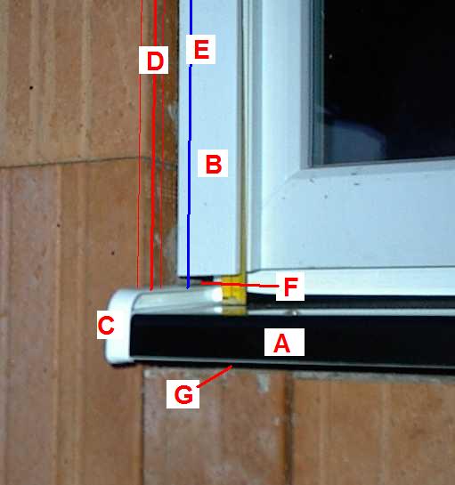 Bild von Martin Outl - Titel: Fensterbankbereich ohne Aussenputz Bild von Martin Outl - Titel: Fensterbankbereich ohne Aussenputz