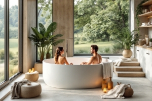 Die besten Tipps für die Planung einer freistehenden Badewanne im Badezimmer - Bild: BauKI / BAU.DE Die besten Tipps für die Planung einer freistehenden Badewanne im Badezimmer - Bild: BauKI / BAU.DE