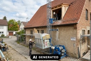 Wie viel kann man bei einem Dachausbau selbst machen? - Bild: KI-generiert / BAU.DE Wie viel kann man bei einem Dachausbau selbst machen? - Bild: KI-generiert / BAU.DE