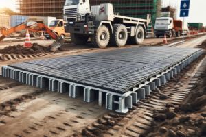 Die 4 Vorteile von Fahrbahnplatten auf einer Baustelle - Bild: BauKI / BAU.DE